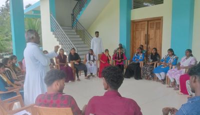 Claret Way Youth Programme at Our Lady of Snow Mission Parish, Thadikarankonam