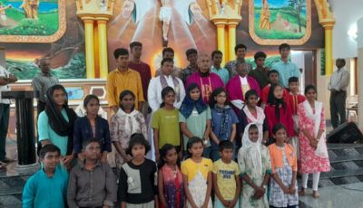 Lent Retreat held at Irendellaiparai Parish, Dindigul